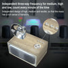 SOAIY Retro Subwoofer Bluetooth Speaker Wireless Mini Radio(Black)