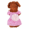 Pink Lace Dog Dress, XS, Breathable Cotton, Summer Pet Clothes