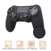 Non-slip Silicone Protective Case for Sony PS4(Black+green)