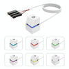 Desktop Computer Mobile Switch Computer Extension Cable Start Button, Color: White Case Colorful Light 4m Cable