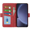 For Samsung Galaxy S25+ 5G Dual-side Magnetic Buckle Horizontal Flip Leather Phone Case(Red)