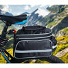 Mountain Bike Rear Shelf Bag Riding Bag Long And Short Distance Waterproof Pack(Black)