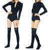 SLINX 1832 2 in 1 2mm Neoprene Super Elastic Warm One-piece Bikini Quick-drying Wetsuit for Women, with Warm Diving Stocking, Size: M