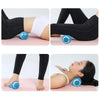 Massage Fitness Electric Silicone Massage Ball Muscle Relaxation Fascia Ball Peanut Shape Yoga Ball(Blue)