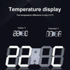 LED Digital Clock Living Room Wall Clock Creative WIFI Clock US Plug, Style:4 Bit WIFI, Color:Hollow Red