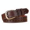 Dandali Ladies Microfiber Bottom Buckle Belt Versatile Jeans Waistband, Length: 105cm(Coffee)