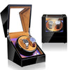 Watch Shaker Automatic Mechanical Watch Rotating Motor Winding Box, US / EU / UK Plug(Black Camel Flannel)