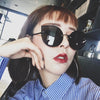 Rimless Flat Lenses Metal Frame UV400 Sunglasses for Women