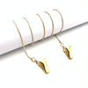 Clip Style Mask Lanyard Chain Glasses Anti-Lost Decorative Rope, Style:Round Snake Chain(Gold)