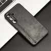 For Samsung Galaxy S25 5G Cow Pattern Sewing Back Cover Phone Case(Black)