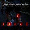 QZ-W007 8 x SMD Rechargeable Monochromatic Bicycle Safety Warning Tail Light(Red Light)