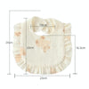 Baby Feeding Bib Ruffle Infants Saliva Towel Soft Cotton Burp Cloth, Style: Space Animals