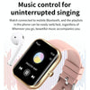 AK58 1.96 inch Screen Bluetooth Smart Watch, Steel Band, Support Health Monitoring & 100+ Sports Modes(Gold)