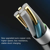 Yesido CA41 3.5A USB to 8 Pin + Micro USB + USB-C / Type-C Charging Cable, Length: 1m(White)