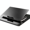 ICE COOREL Laptop Aluminum Alloy Radiator Fan Silent Notebook Cooling Bracket, Colour: Tungsten Gold Black