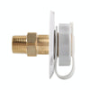 RV Brass Water Inlet Check Valve Yacht Accessories, Color: White