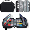 Multifunction Watch Strap Data Line 36 Slots Storage Bag(Black)