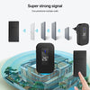 Wireless Doorbell with Temperature Display, 150m Range, UK Plug (Black)