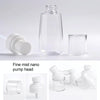 10 PCS Portable Refillable Plastic Fine Mist Perfume Spray Bottle Transparent Empty Spray Sprayer Bottle, 60ml(Yellow)