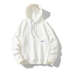Men Lose Solid Color Sweatshirt, Color: White(XXXL)