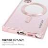 For Samsung Galaxy S25 Ultra 5G ENKAY Hat-Prince Magnetic Glitter Plated TPU Phone Case with Lens Film(Pink)