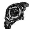 SKMEI 9211 Fashion Sports Stereo Dial Luminous Pointer Creative Watch Business Trend Men Quartz Watch(Black)