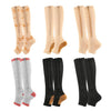 Sports Pressure Socks Compressed Brake Zipper Socks, Size: L/XL(Gray)
