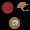 10 PCS Genuine Leather Guitar Pick Storage Bag with Key Ring, Color:Brown