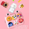 DIY Cute Cartoon Waterproof Kids Messenger Bag(Pink)
