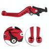 1pair Motorcycle CNC Six Speed Dual Disc Brake Handlebar Cowl Adjustable Electric Bike Brake Lever(Silver)