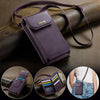CaseMe Me40 Vertical Multifunctional Shoulder Crossbody Phone Bag(Purple)