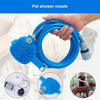 Pet Shower Nozzle with Massage - Blue - Dog & Cat