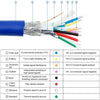 50CM USB3.0 Rear PCI Baffle Line Full Height Chassis DIY With Ear 20pin Transfer Cable(Black)