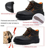 215 Microfiber Leather Anti-puncture Wear-resistant Work Shoes Smash-proof Oil-resistant Safety Shoes, Spec: High-top (44)