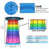 Outdoor Folding Telescopic Stool Portable Fishing Chair(Rainbow)