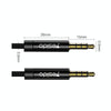 Yesido YAU15 3.5mm Male to 3.5mm Male Audio Cable, Length:2m(Black)