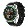 LOANIY E18 Pro Smart Bluetooth Calling Watch with NFC Function, Color: Green Silicone