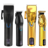Men Electric Haircutting Tools Set Sculpting Electric Clipper(Gold)
