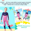 SLINX 1902 Long Sleeve Warm Kids Sun Protection Wetsuit, Size: L(Vitality Begonia)