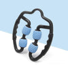 Foam Shaft Muscle Massage Roller Yoga Roller Fitness Supplies(Water-drop Type Sky Blue)