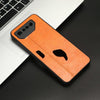 For Asus ROG Phone 7 Cow Pattern Sewing Skin PC + PU + TPU Phone Case(Orange)