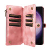 For Samsung Galaxy S24 Ultra 5G Fantasy Multifunctional Zipper Wallet Leather Phone Case(Pink)