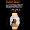 T800 Ultra 1.99 inch Ocean Silicone Band Smart Watch Support Heart Rate / ECG (White)