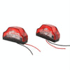 2pcs MK-198 3LED Van / Truck / Trailer White Light License Plate Lamp(Red)