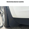 For Tesla Model Y Car Punch-Free Front And Rear Wheel Soft Rubber Mudguards, Style: Carbon Fiber