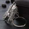 Men Car Pendant Personalized Tank World Model Keychain(Tank Silver)