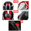 GXT Electric Vehicle Four Seasons Sun Protection & Windshield Double Lens Helmet, Size: M(Bright Black Red)