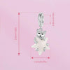 S925 Sterling Silver Platinum Plated Cute Cat Star Luminous Pendant(SCC2878)