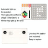 Q2 Tangram Hualongdao Geometry Puzzle Electronic Puzzle Transformation Toy(White)