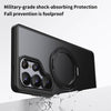 For Samsung Galaxy S25 Ultra 5G Frosted 360 Degree MagSafe Magnetic Holder Phone Case(Black)